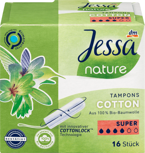 Tampons Cotton Super nature, 16 St | Tampons