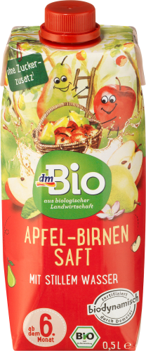 Apfel-Birnensaft mit stillem Wasser - demeter, 500 ml