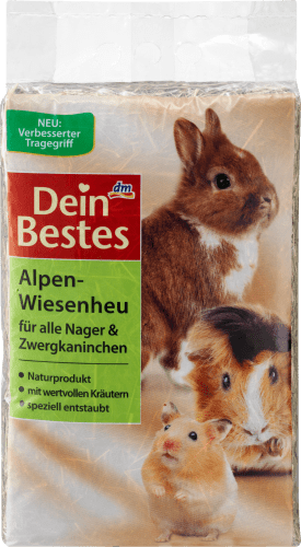 Alpen-Wiesenheu, 30 l & Nager für Hauptfutter Zwergkaninchen,