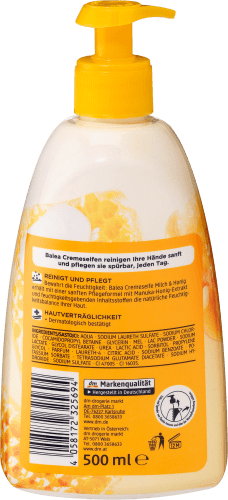 Flüssigseife Milch & Honig, 500 ml