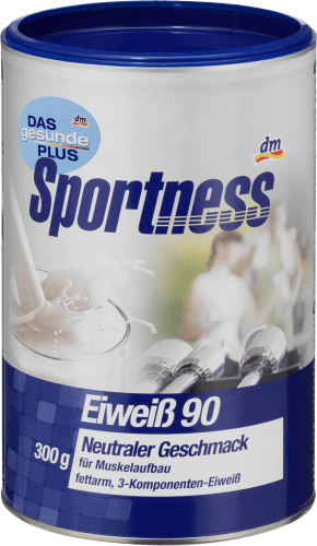 Sportness Eiweiß 90 Shake neutraler Geschmack, 300 g | Protein Shakes & Pulver