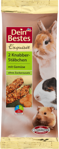 Exquisit Knabber-Stäbchen mit Gemüse, für Nager, 112 g