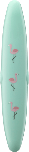 St für 1 Flamingo, Zahnbürsten Reise-Etui
