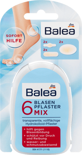 Fuß Blasen-Pflaster, Mix, 6 St
