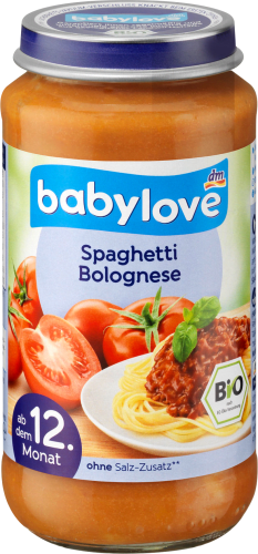 Kindermenü Spaghetti Bolognese ab dem Monat, g 250 12