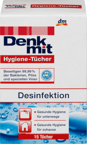 Desinfektionstücher, 15 St | Desinfektionssprays & Desinfektionstücher