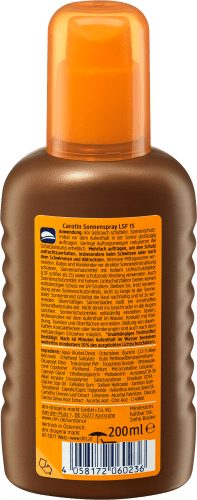 Sonnenspray 200 ml 15, Carotin LSF