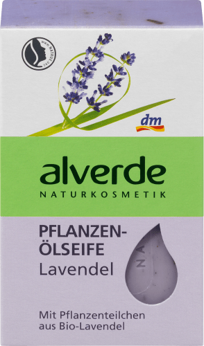 Seifenstück Pflanzenölseife Lavendel, 100 g