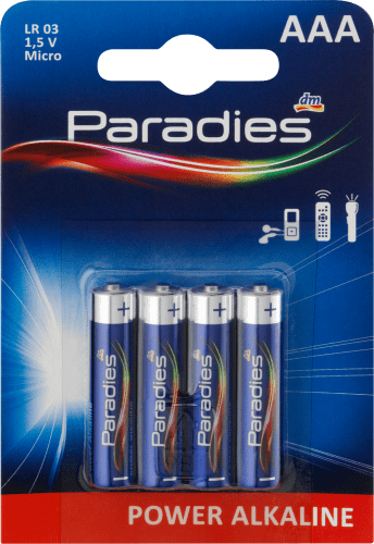 Batterien Power Alkaline Micro AAA, 4 St