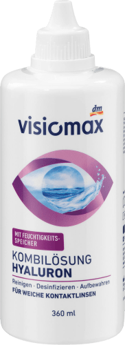 Kontaktlinsen-Pflegemittel Kombilösung mit Hyaluron, 360 ml | Kontaktlinsenflüssigkeit & Augentropfen