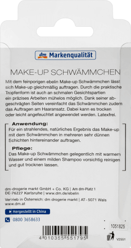 oval, 1 Make-up Schwämmchen St