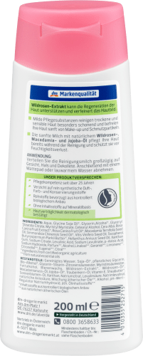 Reinigungsmilch Bio-Wildrose, 200 ml