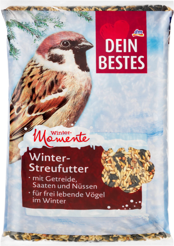 Hauptfutter für Wildvögel, Wintermomente Winter-Streufutter mit Nüssen, 1 kg
