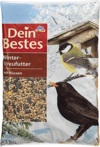 Wildvögel, Winter-Streufutter Hauptfutter Nüssen, mit kg für 1