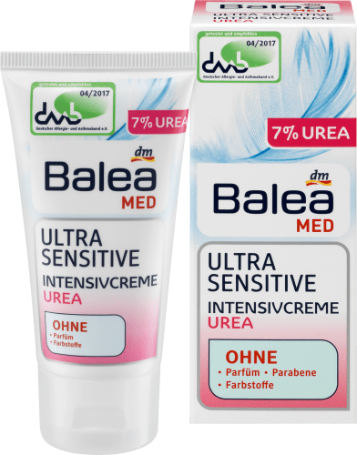 Tagescreme Med Ultra Sensitive Intensivcreme Urea, 50 ml