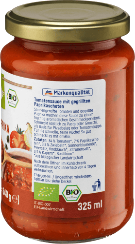 Tomatensauce gegrillte Paprika, ml 325