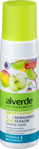 Reinigungsschaum Beauty & Fruity 3in1 Limette Apfel, 150 ml | Gesichtsreinigung
