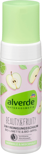 Reinigungsschaum Beauty & Fruity 3in1 Bio-Limette Bio-Apfel, 150 ml