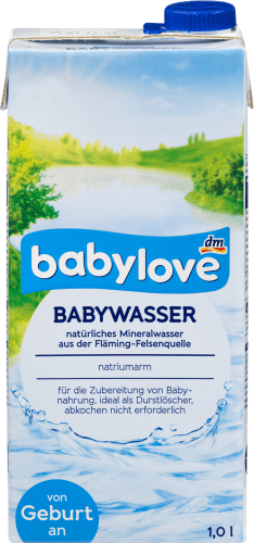 Babywasser von l 1 Geburt an