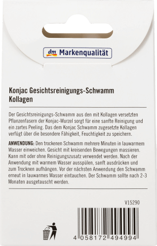 St grüner Kollagen, / 1 Tee Konjac Rotalge Gesichtsreinigungs-Schwamm /