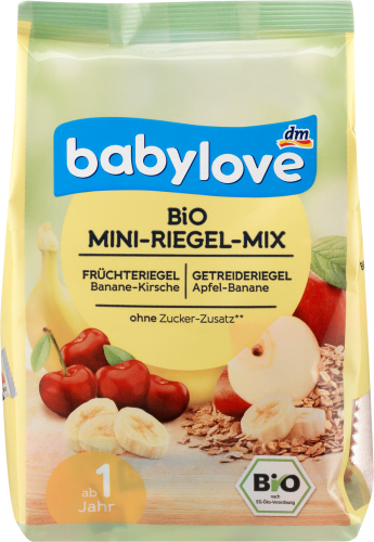 Mini-Riegel-Mix ab Jahr, 100 Bio Fruchtriegel 1 g