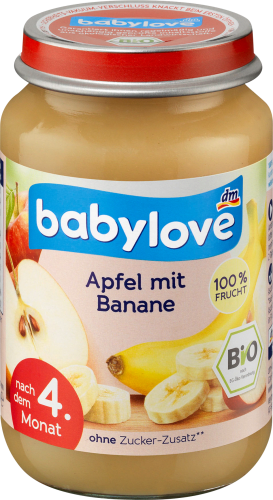 Früchte Apfel mit Banane, ab dem 5. Monat, 190 g | Babygläschen & Co.
