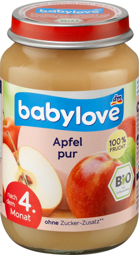 Apfel pur, ab dem 5.Monat, 190 g | Babygläschen & Co.