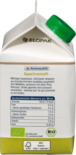 Saft, Sauerkraut-Saft, ml 500