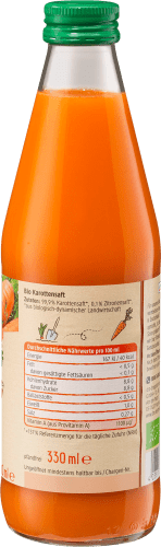 Gemüsesaft, Karottensaft 330 feldfrisch, ml
