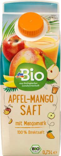 Direktsaft, Apfel-Mango mit Mangomark, 0,75 l