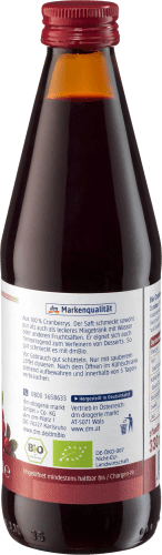 Muttersaft, Cranberry Saft, 330 ml