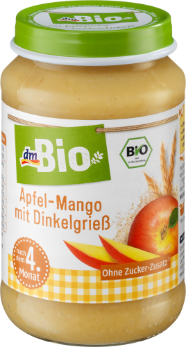 Frucht & Getreide Apfel-Mango mit Dinkelgrieß nach dem 4. Monat, 190 g