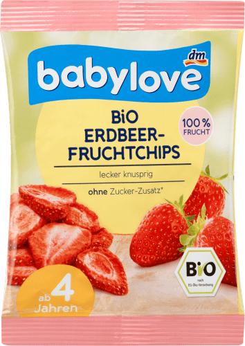 ab 12 g Erdbeer-Fruchtchips 4 Jahren, Snack Bio