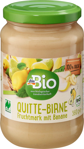 Fruchtmark Quitte, Birne & Banane, 360 g