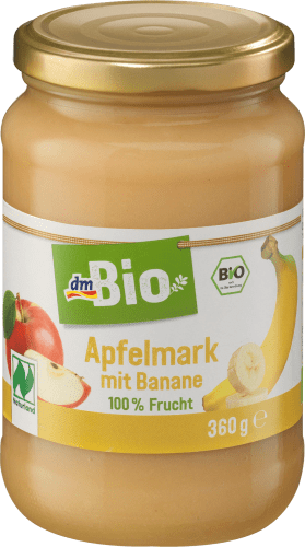 Fruchtmark Apfel mit Banane, Naturland, 360 g | Fruchtmark & Obstkonserven