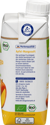 Saft, Saft, 330 ml Apfel-Mango