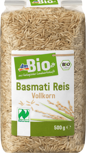 Reis, Basmati-Reis Vollkorn, Naturland, 500 g