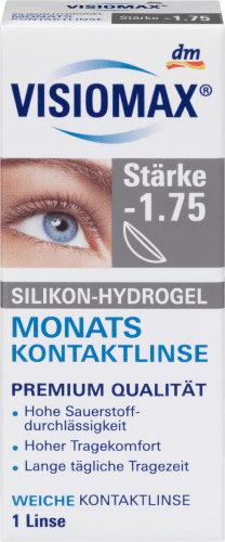 Monatslinse - 1 1,75, Silikon-Hydrogel St