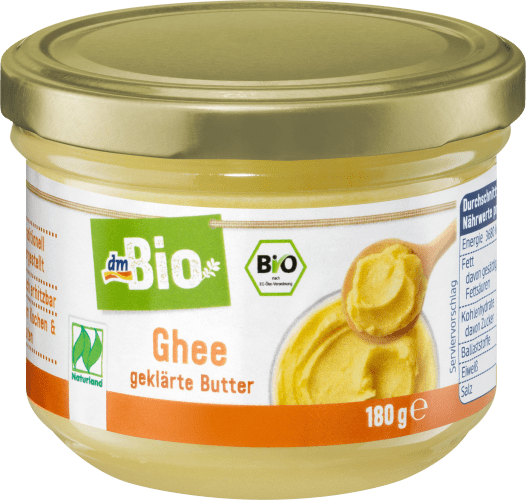 Ghee, geklärte Butter, 180 Naturland, g