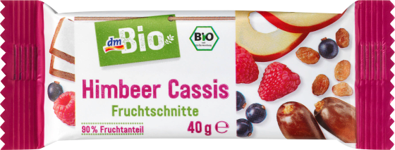 Fruchtschnitte Himbeer & Cassis, 40 g
