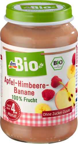 Früchte Apfel-Himbeer-Banane nach dem 4. Monat, 190 g