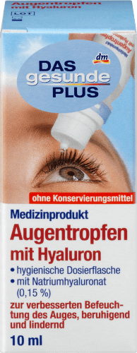 Augentropfen mit 10 ml Hyaluron