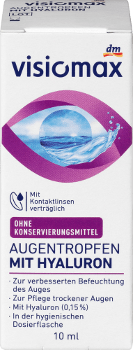 Augentropfen Hyaluron, ohne Konservierungsmittel, 10 ml