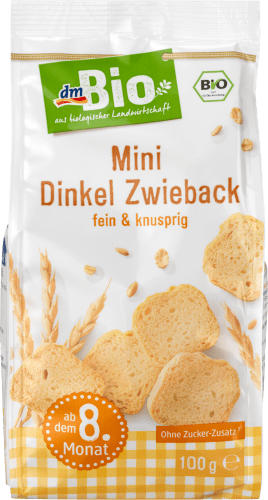 Snack Mini Dinkel Zwieback ab dem 8. Monat, 100 g