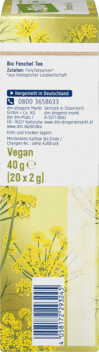 40 (20x2g), Fenchel Kräuter-Tee, Tee g Naturland,
