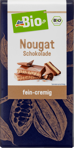 Schokolade, 100 mit Vollmilch-Schokolade Nougat, g