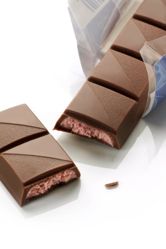 Vollmilch-Schokolade, Joghurt Himbeer g 37,5 mit Schokoladen-Riegel