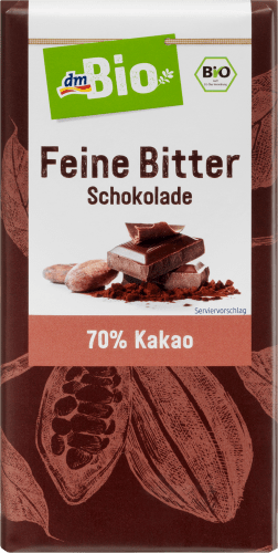 100 Bitter, feine Schokolade, 70% Kakao, g