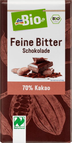 Bitter, g Naturland, Schokolade, 70 Feine 100 Kakao, %