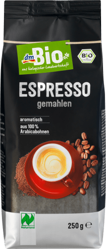gemahlen, Kaffee, 250 Naturland, Espresso, g